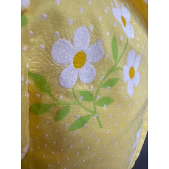 Vintage 1960s Daisy Dress Yellow Maxi Dress Prarie Cottage Core Small - Picture 7 of 16